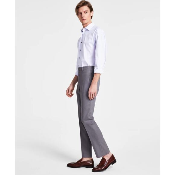 NWT DKNY Modern Fit Dress Pants, Light Gray, Men’s 34W x 29L - Picture 1 of 5